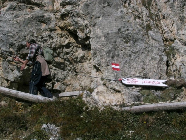 Stoupáme k ústí tunelu